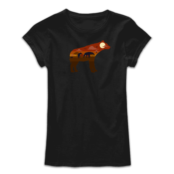 Дамска тениска с цветен принт  HYENA Дамска тениска с цветен принт  HYENA